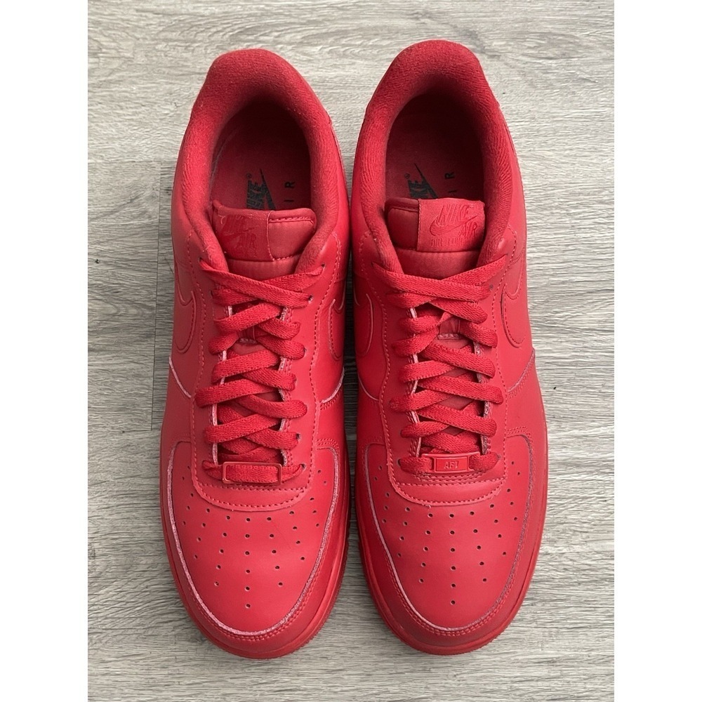 Size 12- Nike Air Force 1 Low Triple Red CW6999-600 - Picture 4 of 8